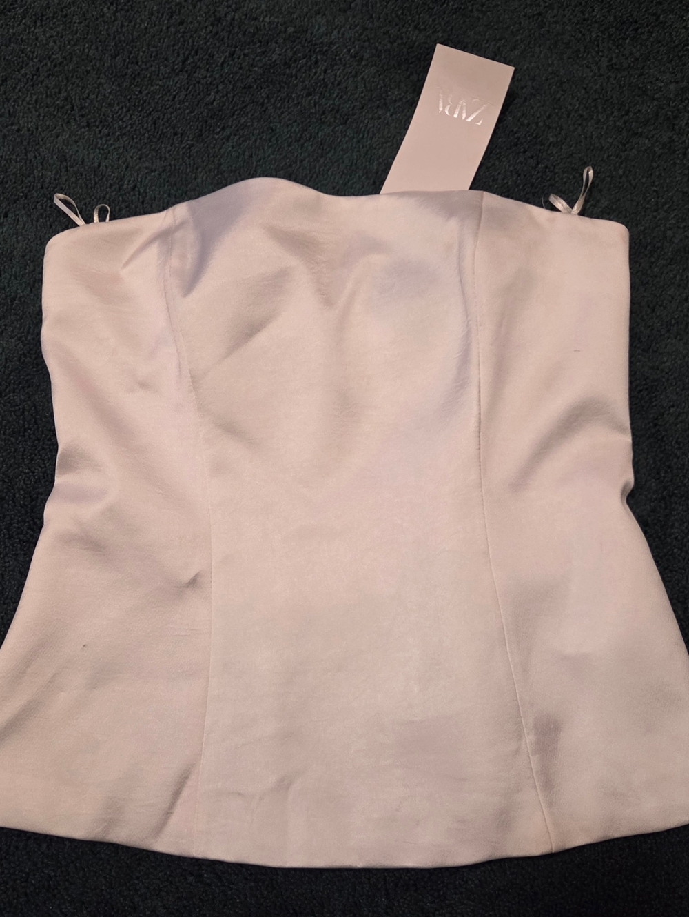 Zara Strapless White Top